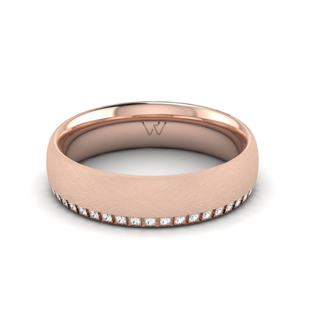 Alliances avec pierres femme Radiance Or Rose Oxyde de Zirconium