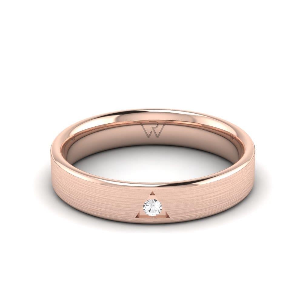Alliances avec pierres femme Radiantify Or Rose Oxyde de Zirconium