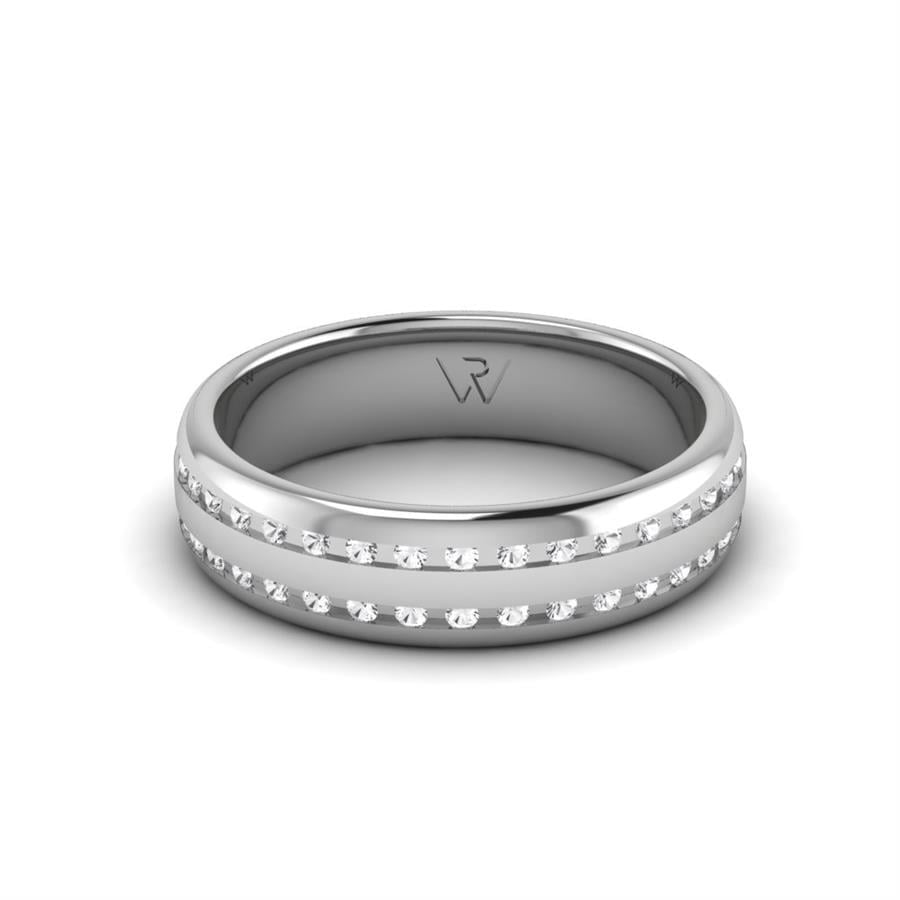 Alliances avec pierres femme Ringlet Or Blanc