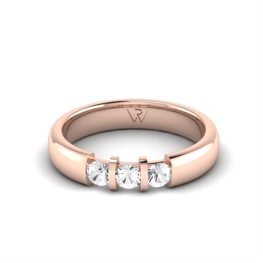 Alliances Avec Pierres Femme Rubis Or Rose