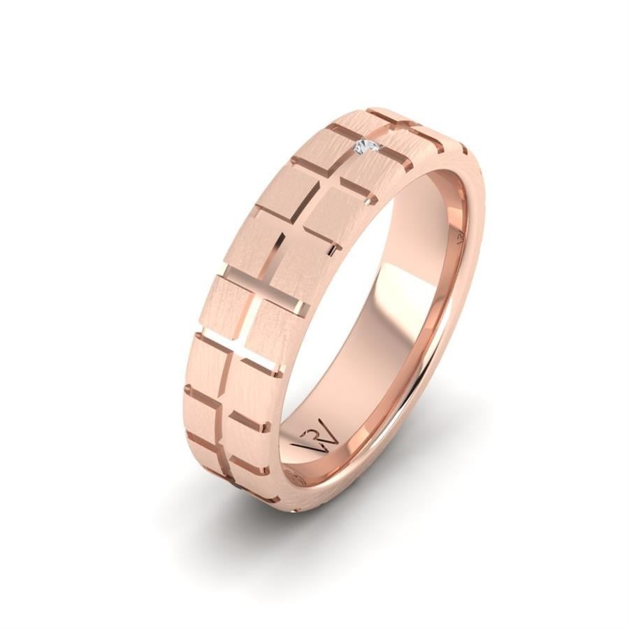 Alliances avec pierres femme Shining Ivy Or Rose