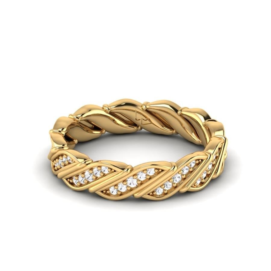 Alliances avec pierres femme Stardust Or Jaune