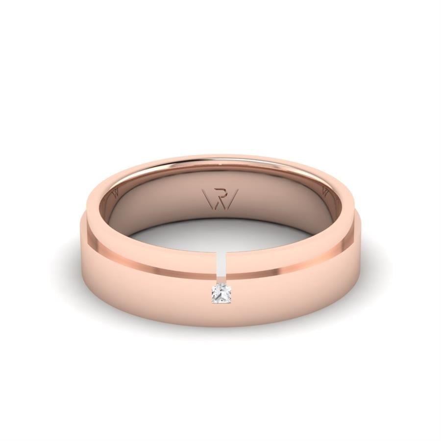 Alliances avec pierres femme Stirring Or Rose