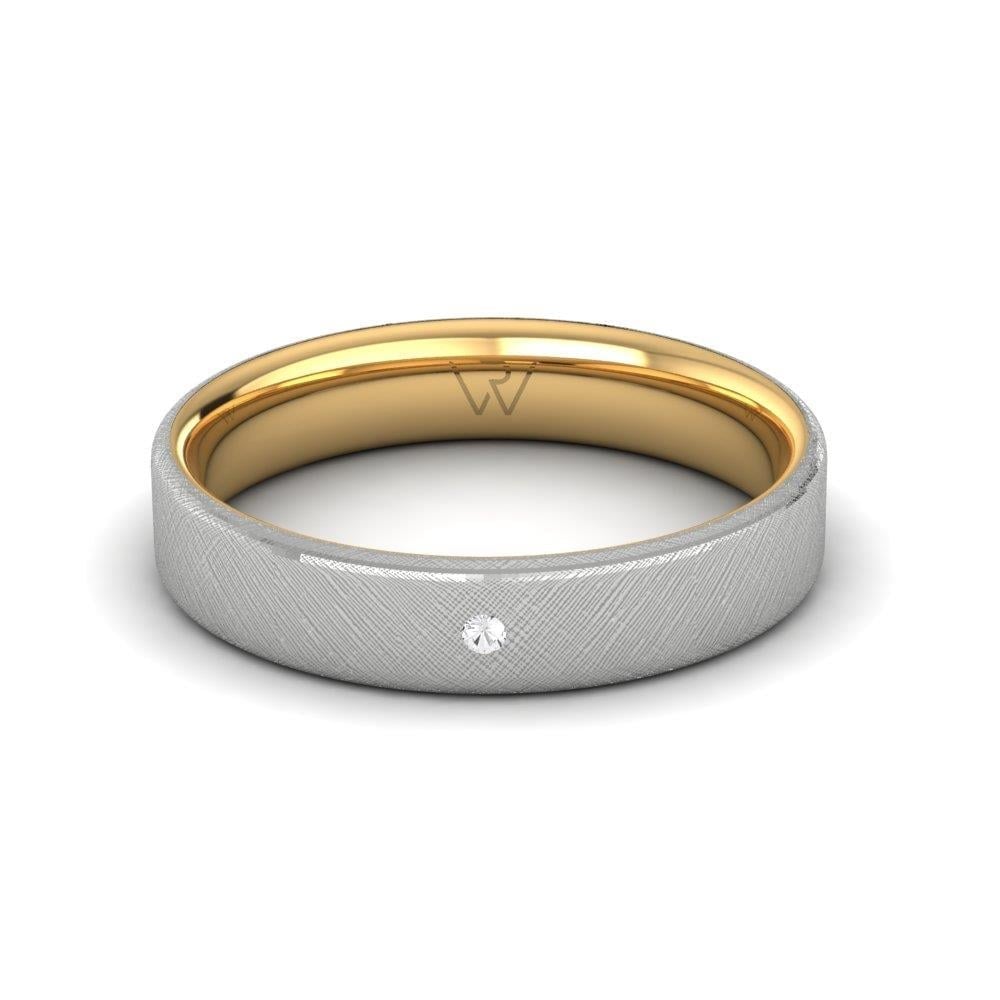 Alliances avec pierres femme Symphonyspark Or Blanc et Jaune Oxyde de Zirconium
