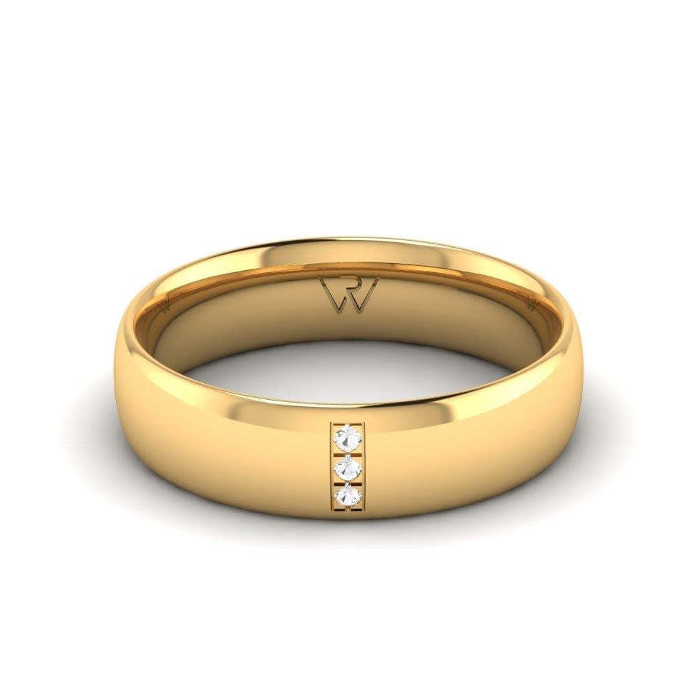 Alliances avec pierres femme Synera Or Jaune Oxyde de Zirconium