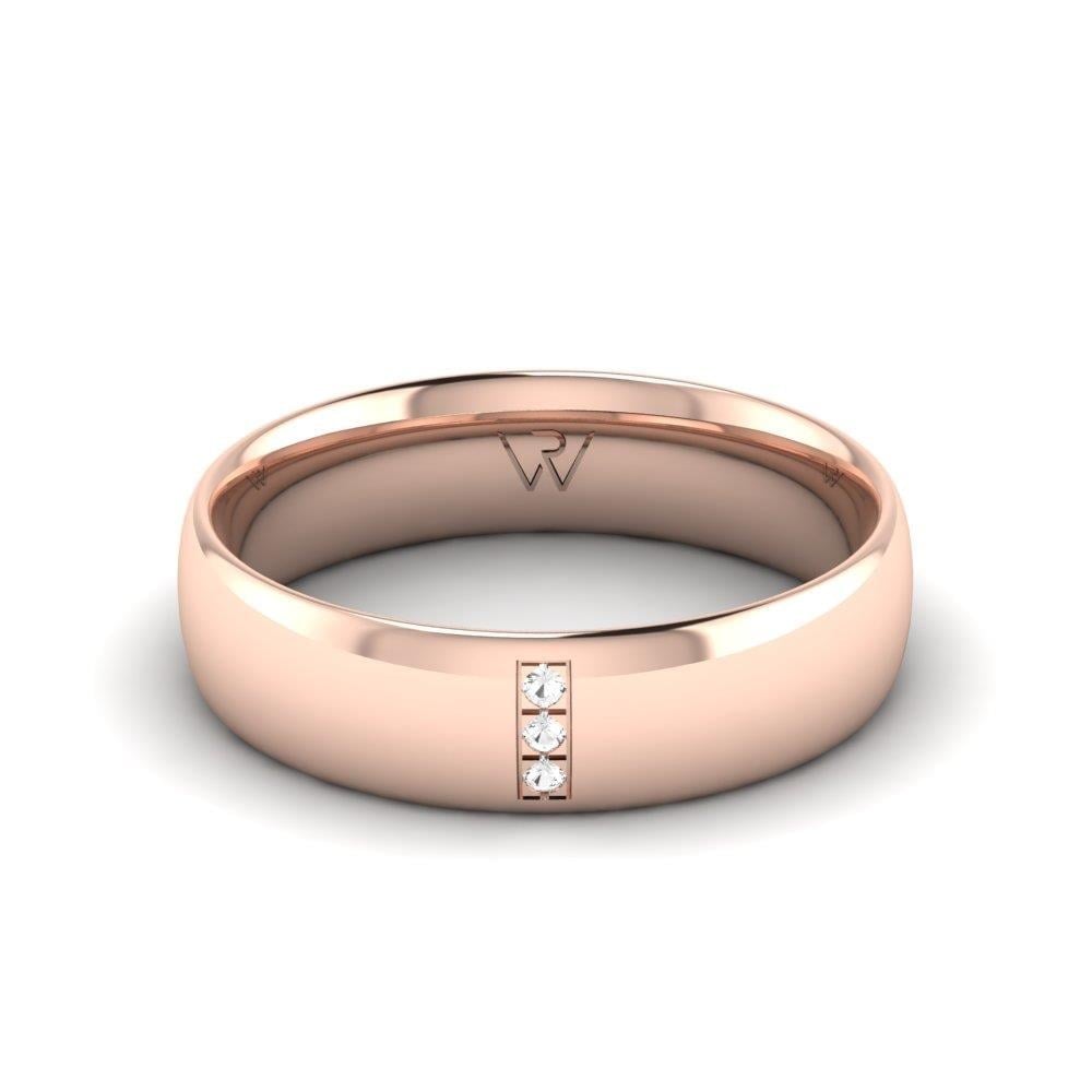 Alliances avec pierres femme Synera Or Rose Oxyde de Zirconium