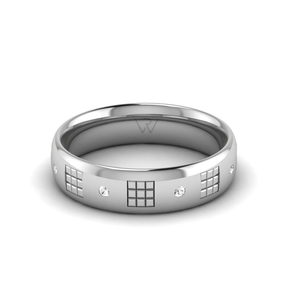 Alliances avec pierres femme Togethera Or Blanc Oxyde de Zirconium