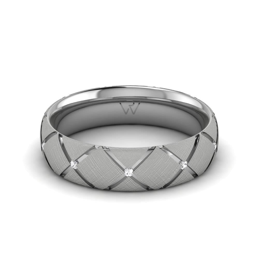 Alliances avec pierres femme Twinklefy Or Blanc Oxyde de Zirconium