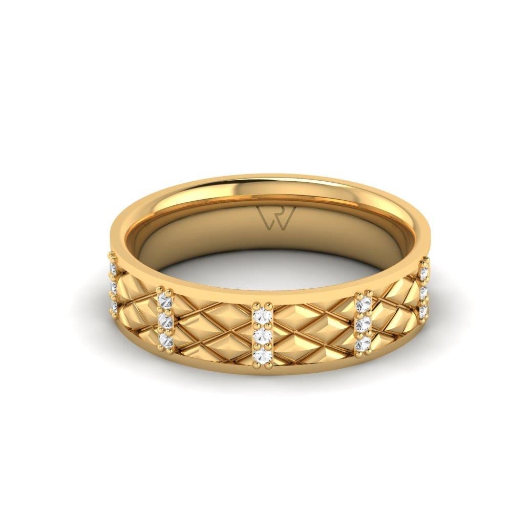 Alliances avec pierres femme Uniqueify Or Jaune Oxyde de Zirconium