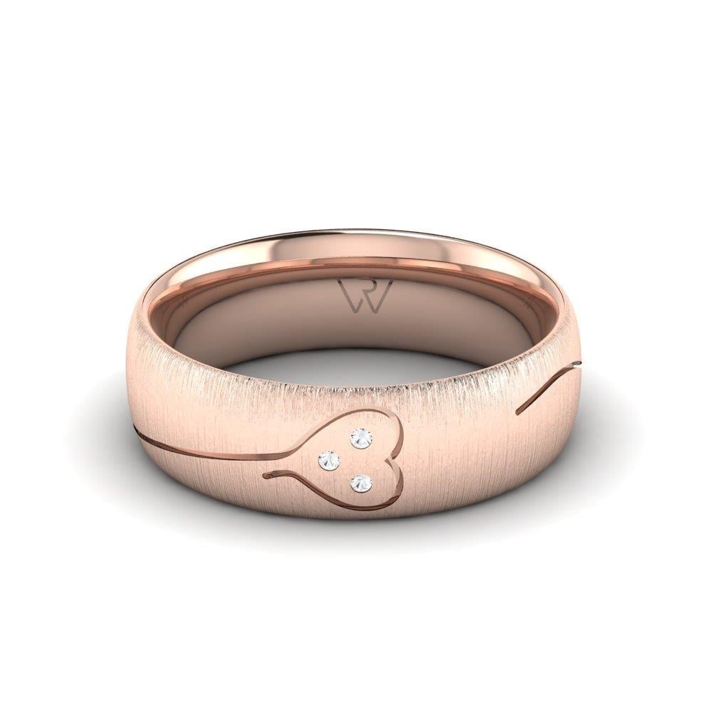 Alliances avec pierres femme UnityTwinkle Or Rose Oxyde de Zirconium