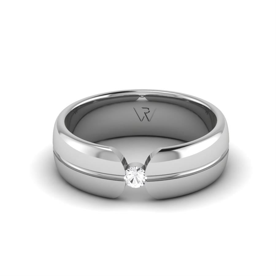 Alliances avec pierres femme universe Lyra Or Blanc