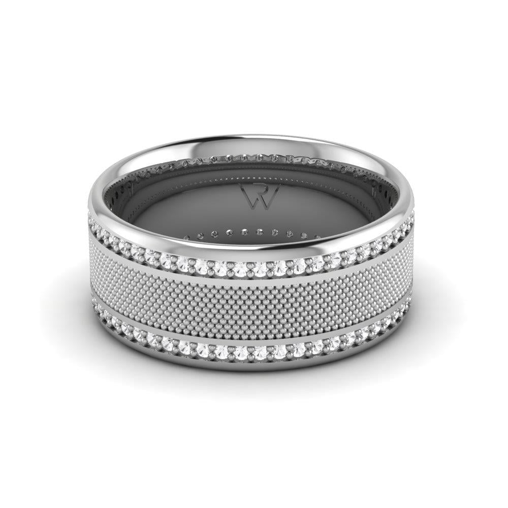 Alliances avec pierres femme Weddingwave Or Blanc Oxyde de Zirconium