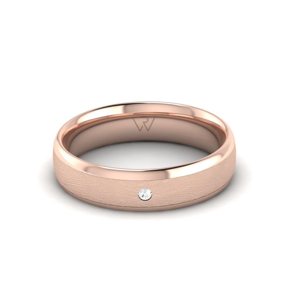 Alliances avec pierres Reflare Or Rose Oxyde de Zirconium