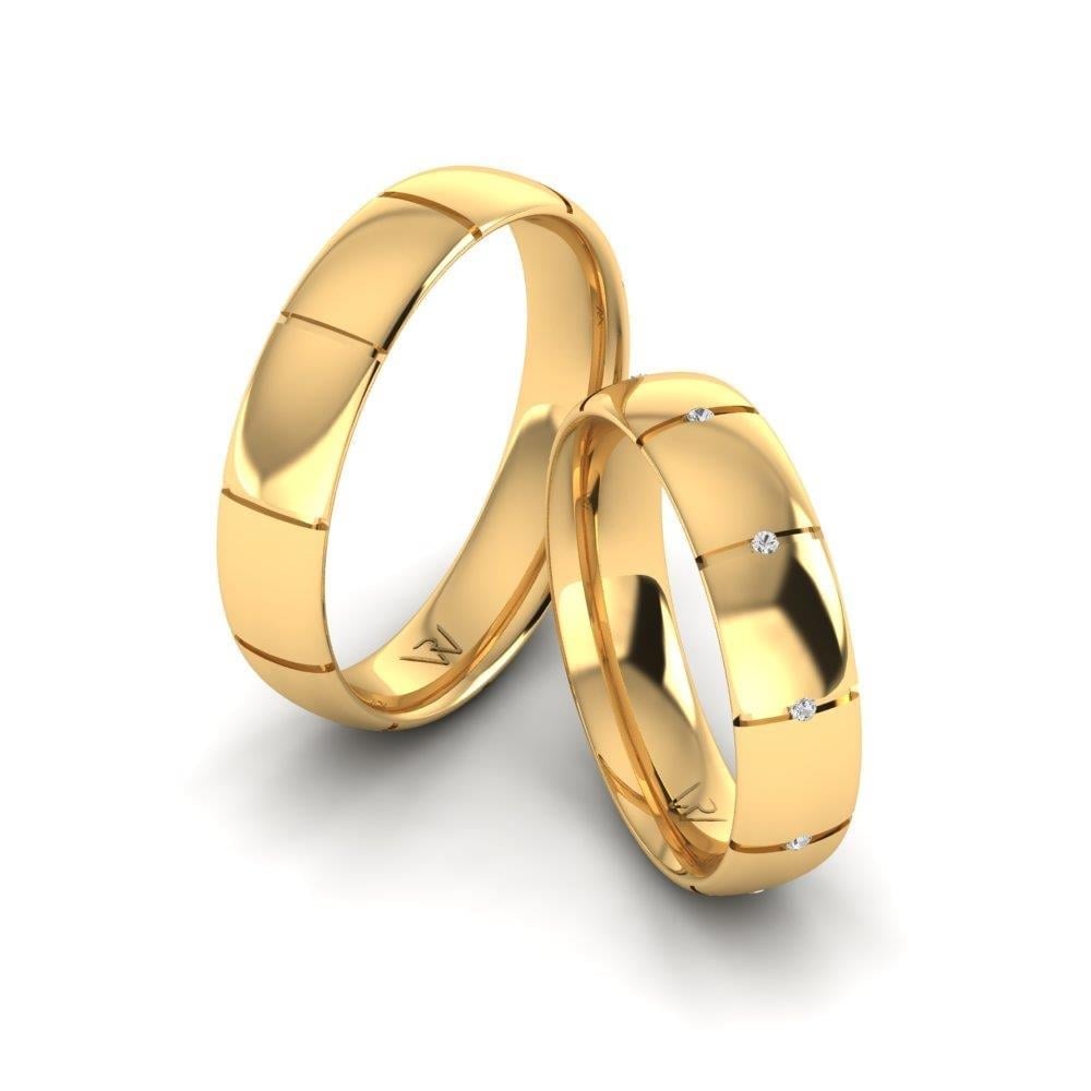 Alliances avec pierres SacredRings Or Jaune Oxyde de Zirconium