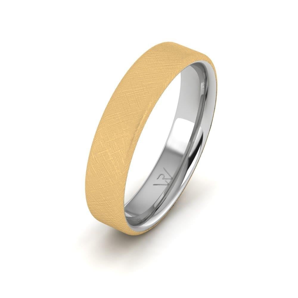 Alliances avec pierres Scintilla Or Blanc et Jaune Oxyde de Zirconium