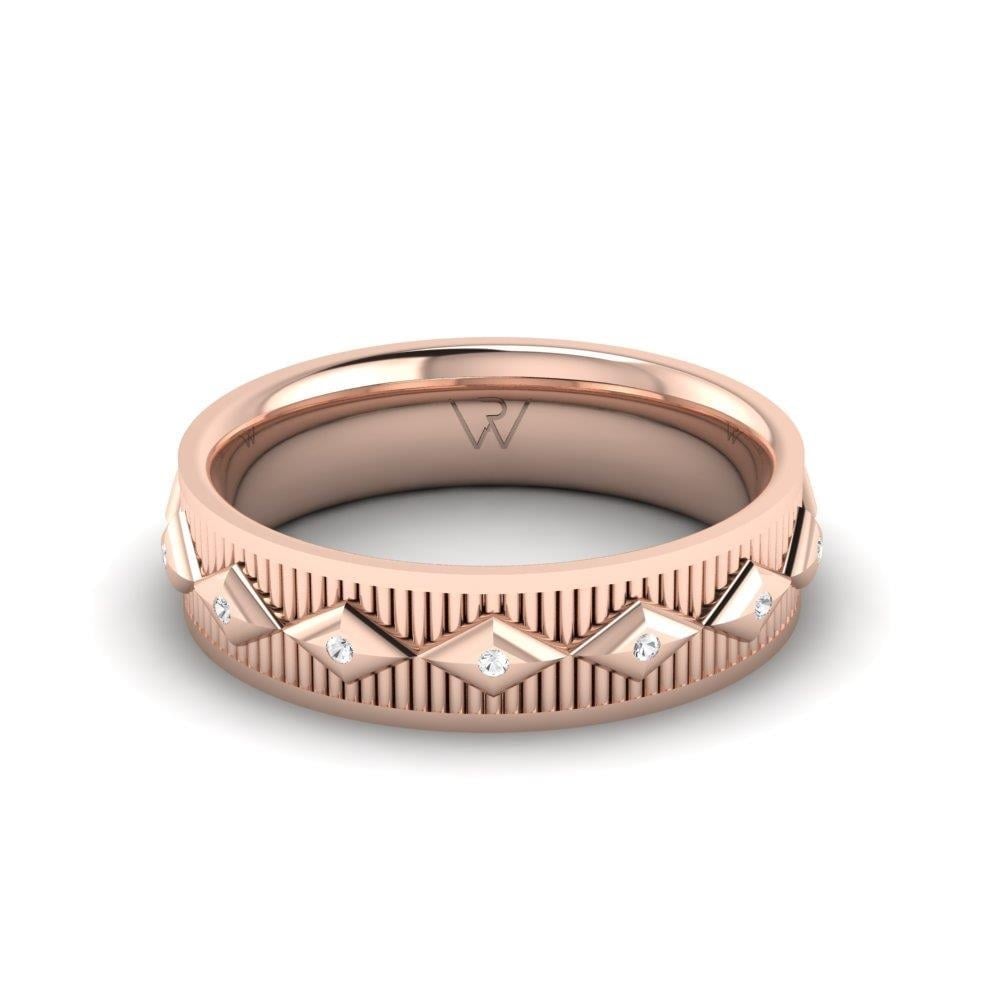 Alliances avec pierres Sparklust Or Rose Oxyde de Zirconium