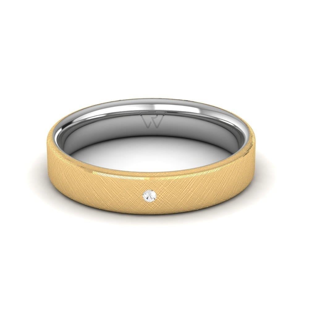 Alliances avec pierres Symphonyspark Or Blanc et Jaune Oxyde de Zirconium
