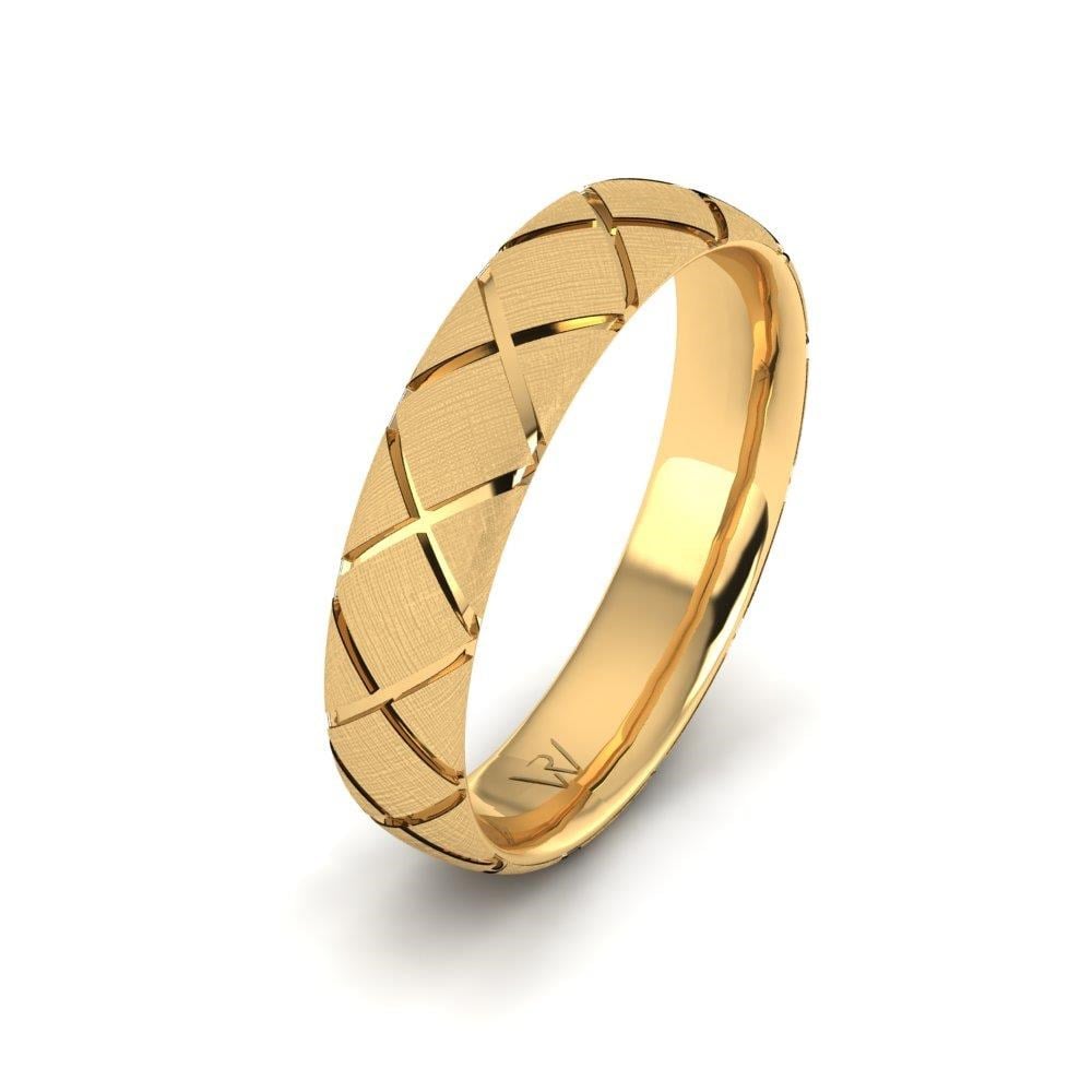 Alliances avec pierres Twinklefy Or Jaune Oxyde de Zirconium