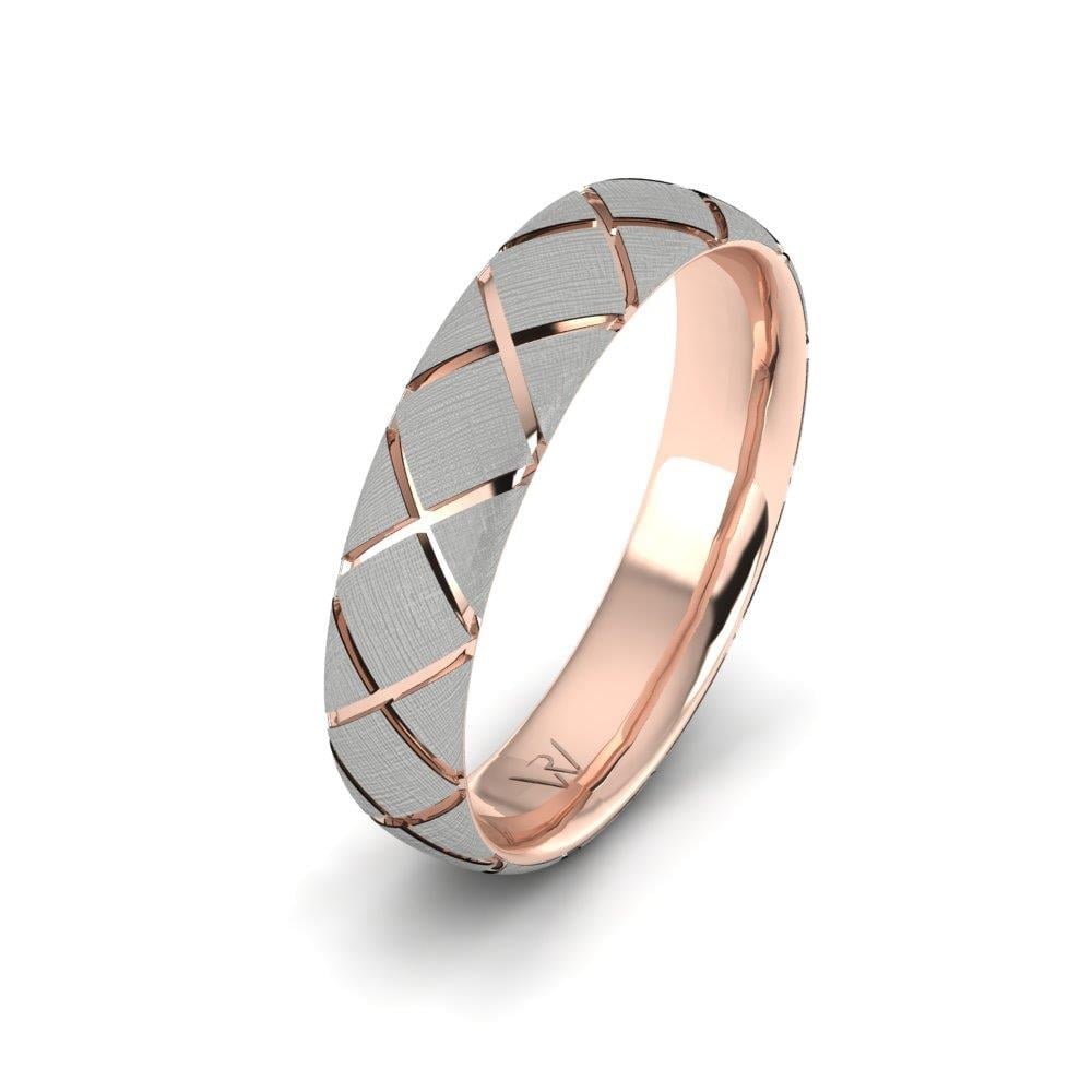 Alliances avec pierres Twinklefy Or Rose et Blanc Oxyde de Zirconium