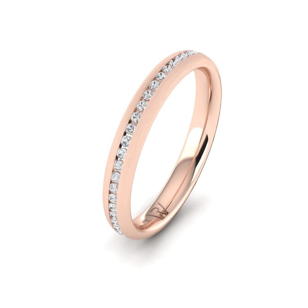 Alliances avec pierres Vivanta Or Rose Oxyde de Zirconium