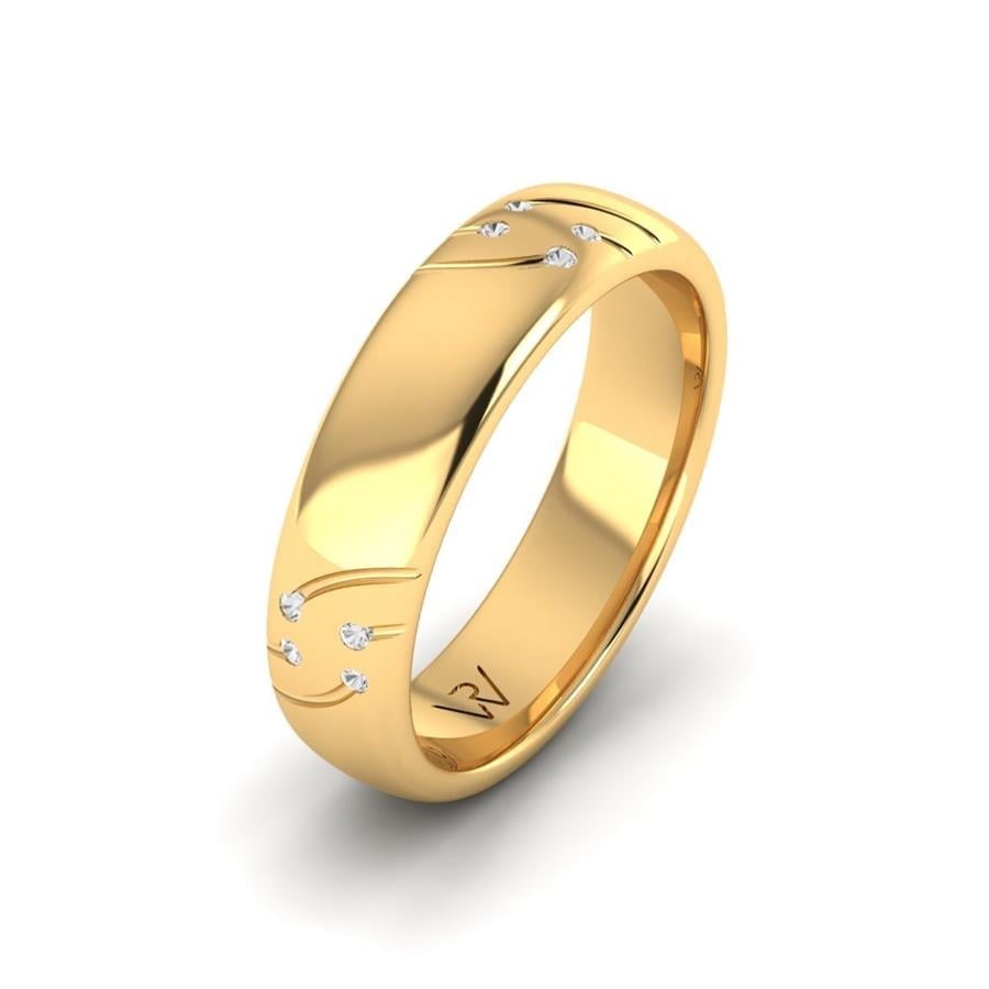 Alliances classiques Aliah Or Jaune