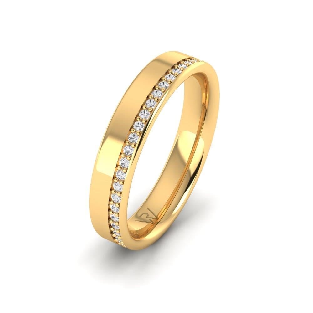 Alliances classiques femme EndlessTreasure Or Jaune Oxyde de Zirconium