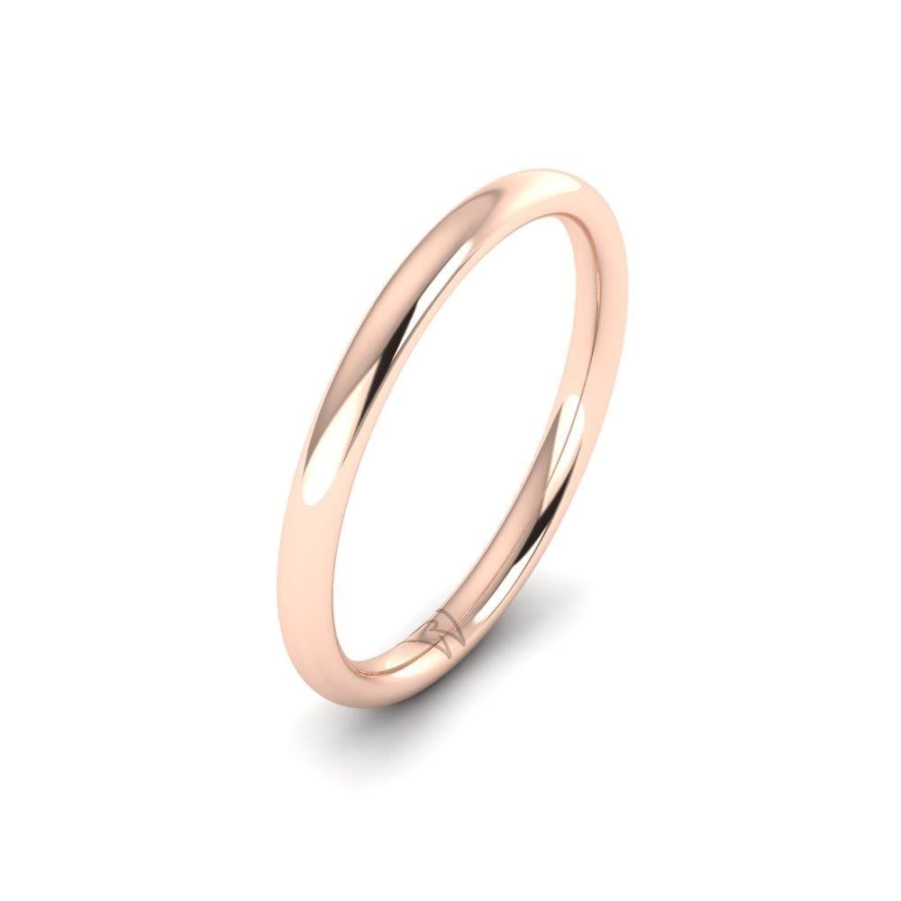 Alliances classiques femme Flamme Or Rose