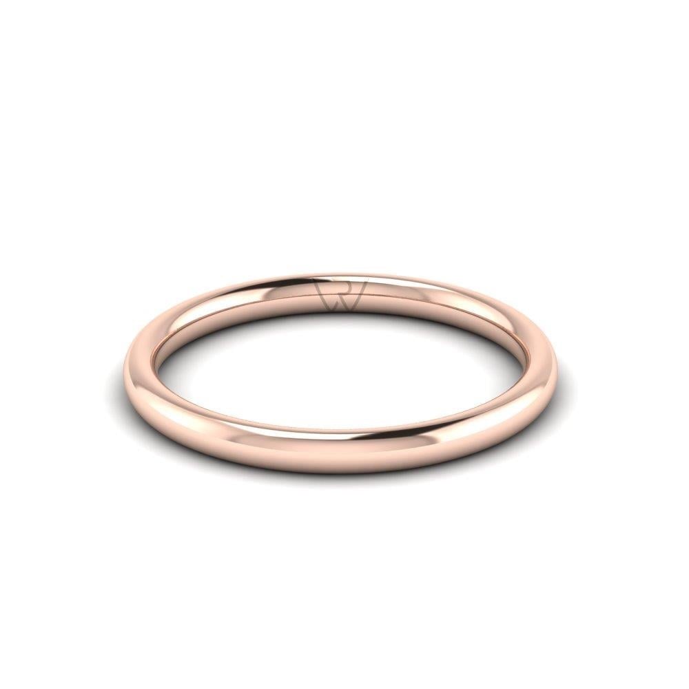 Alliances classiques femme Flamme Or Rose