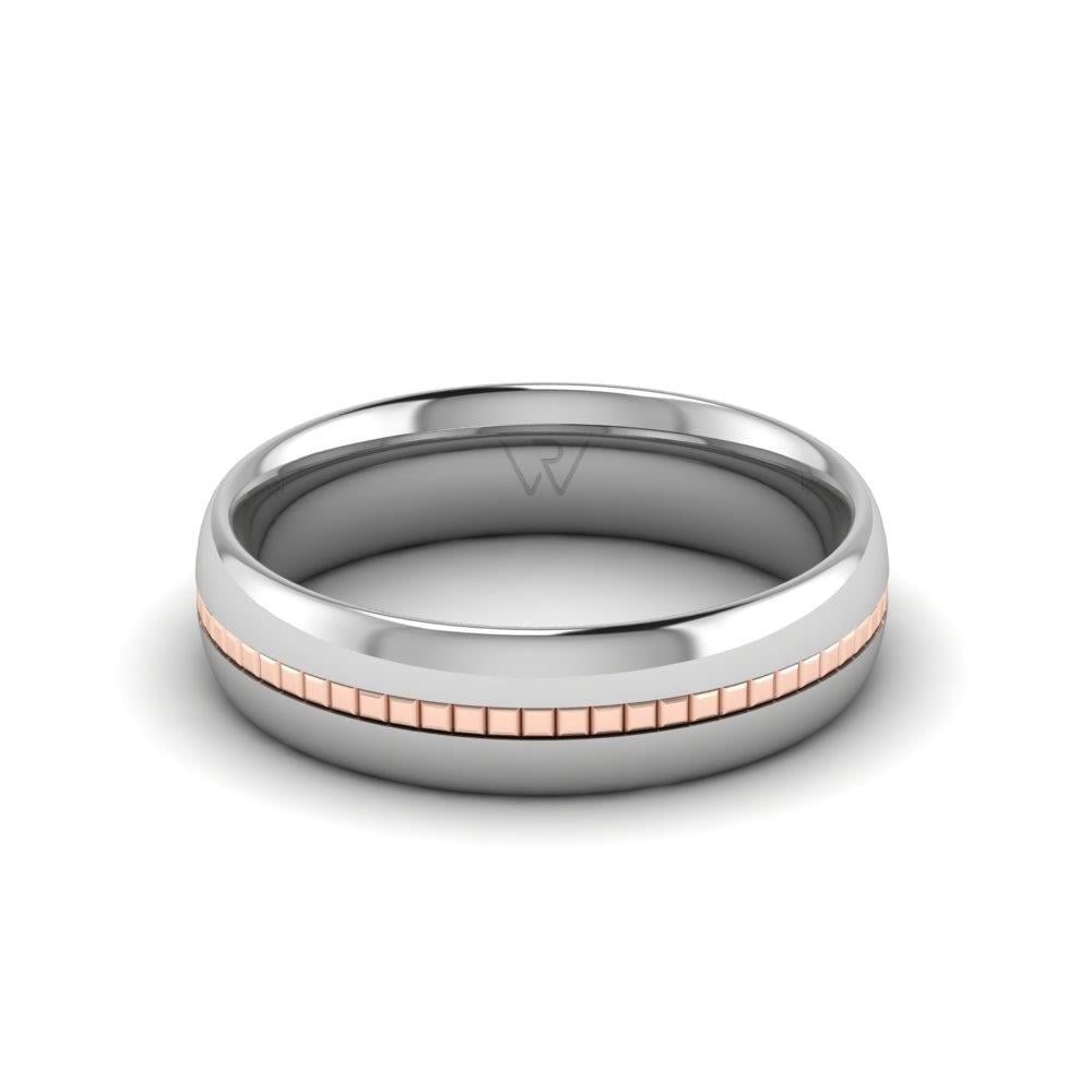 Alliances classiques femme Harmona Or Blanc et Rose