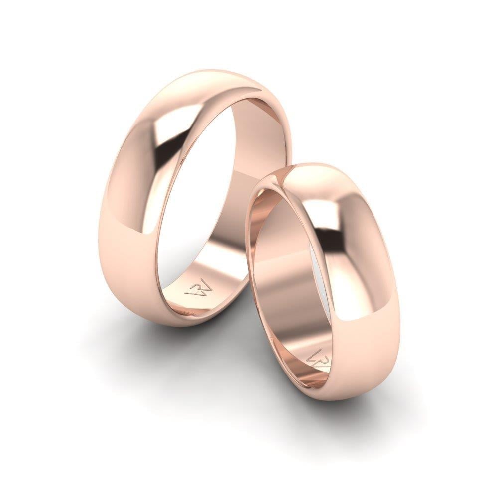 Alliances classiques Fusionnel Or Rose