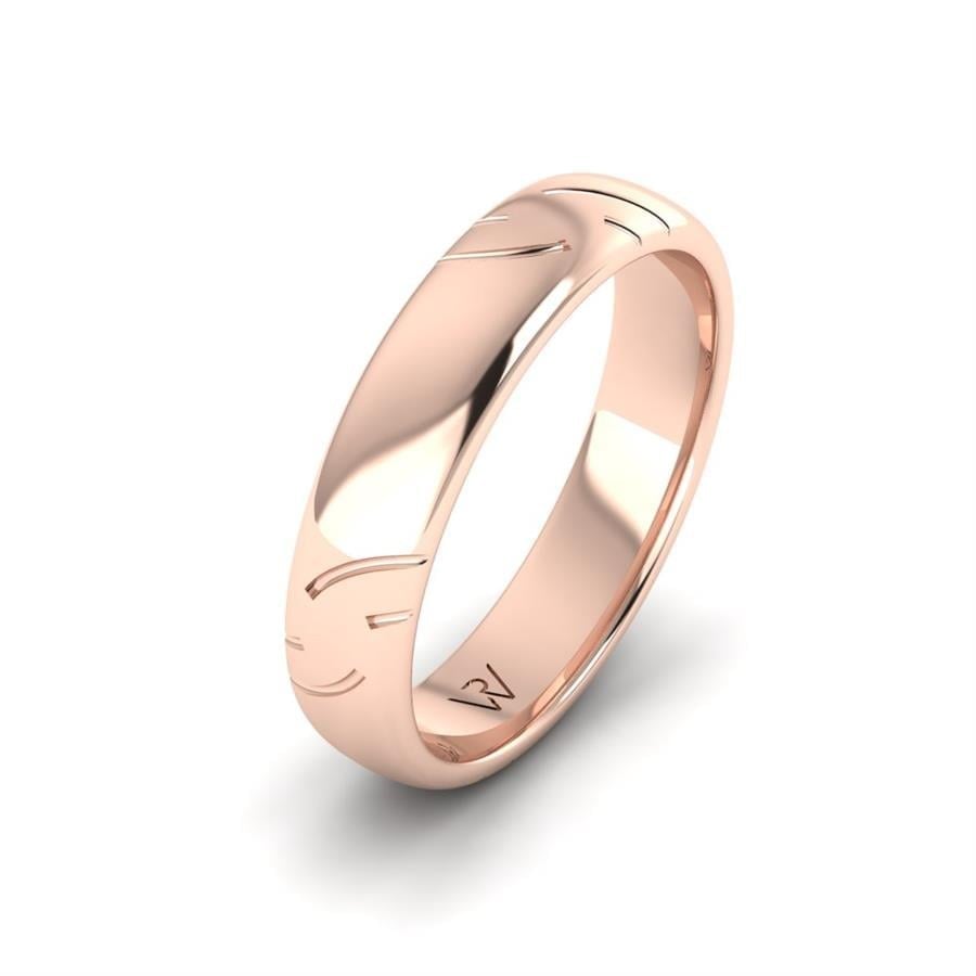 Alliances classiques homme Aliah Or Rose