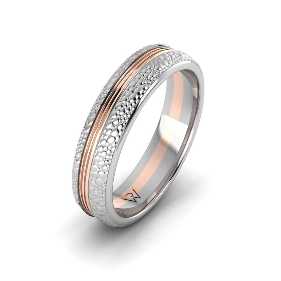 Alliances classiques homme Boa Or Blanc Et Rose