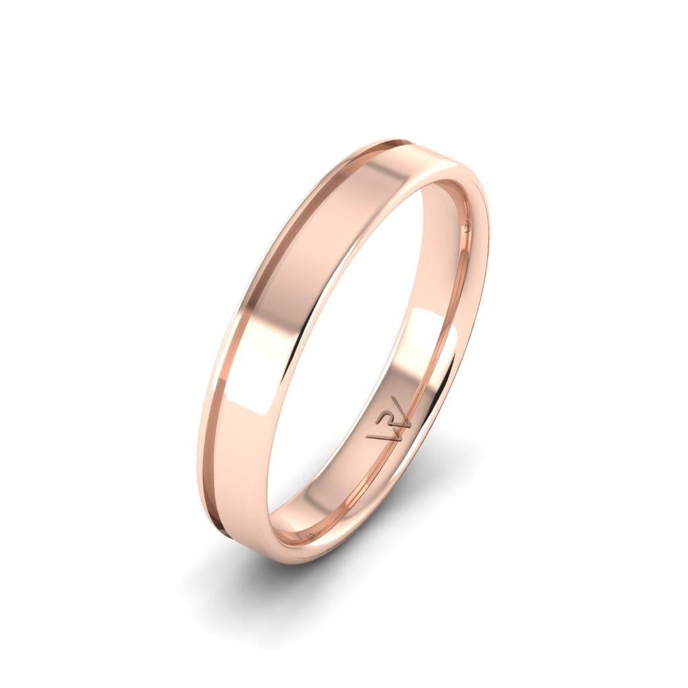 Alliances classiques homme ForeverTwist Or Rose