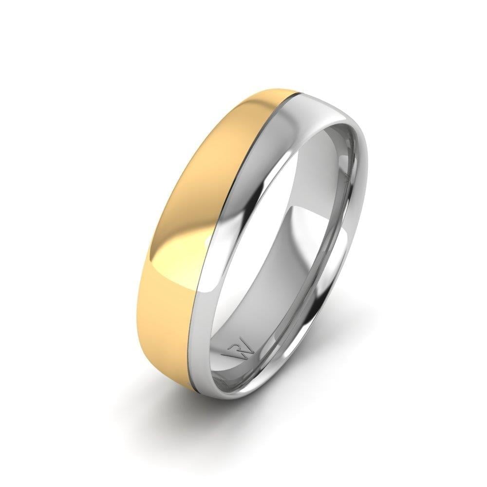Alliances classiques homme Glowise Or Blanc et Jaune