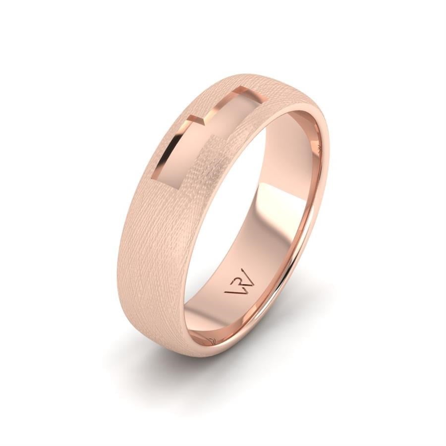 Alliances classiques homme Light Or Rose
