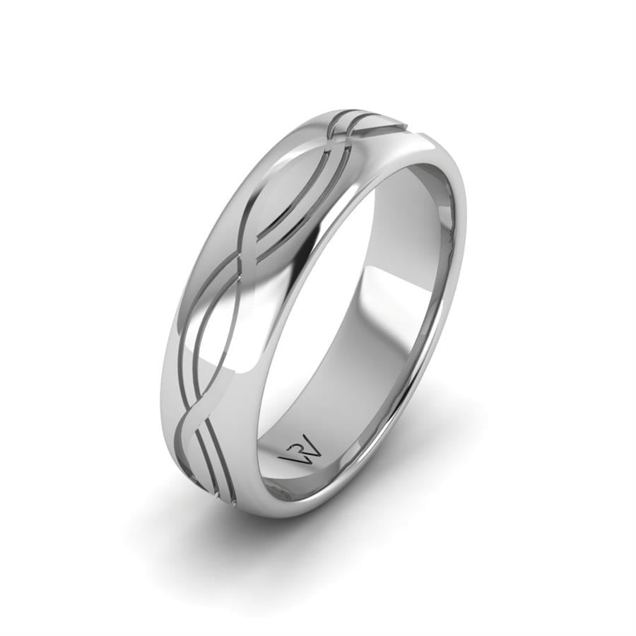 Alliances classiques homme Niko Or Blanc
