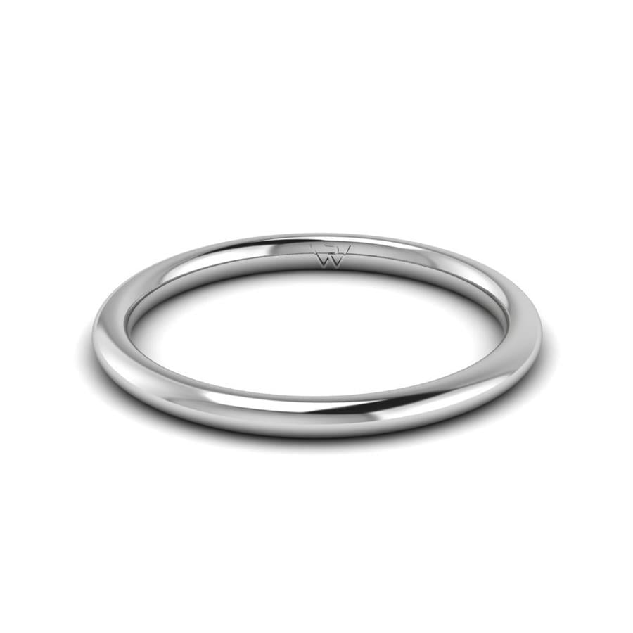 Alliances classiques homme Nymphe Argent Rhodié Blanc