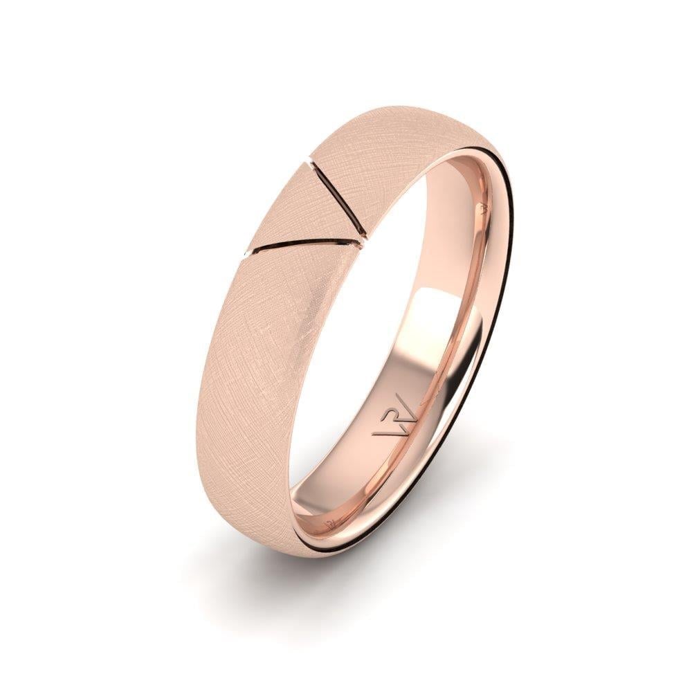 Alliances classiques homme Shineify Or Rose