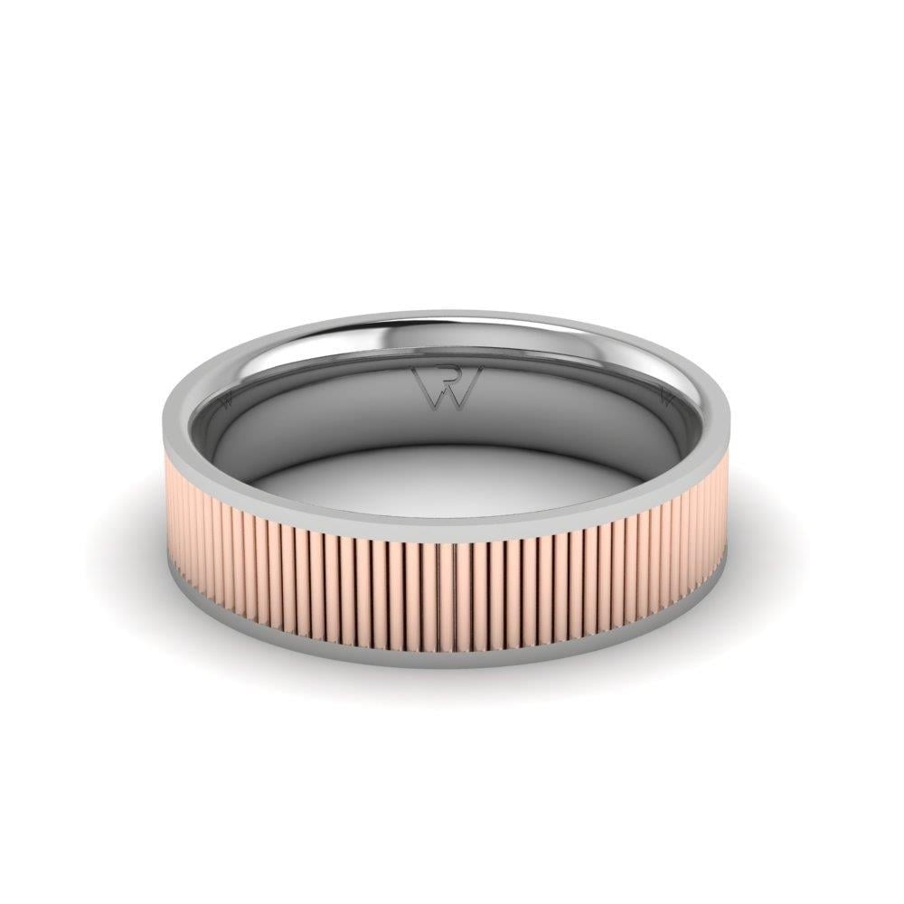 Alliances classiques Infinifire Or Blanc et Rose