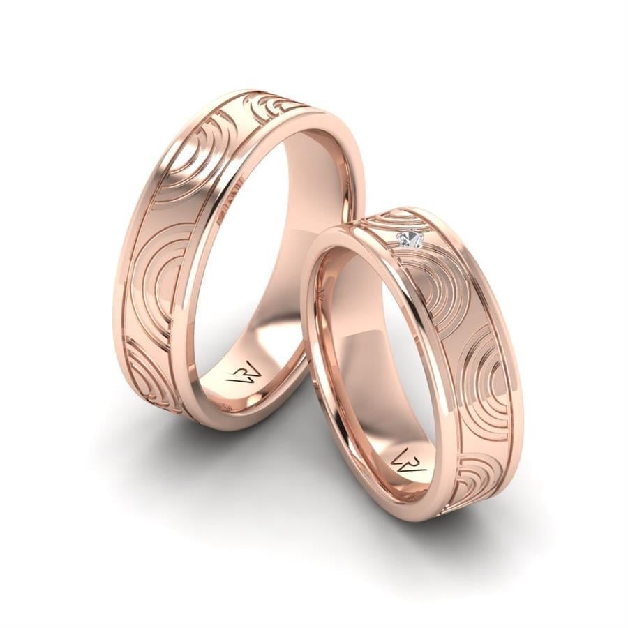 Alliances Classiques Petalzest Or Rose