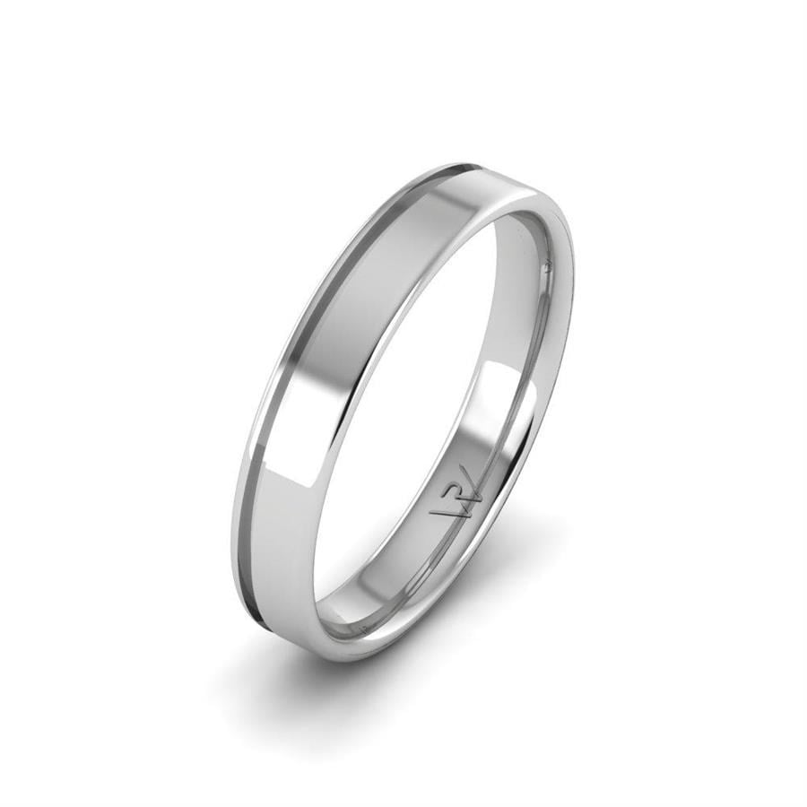 Alliances Couple en Platine ForeverTwist Oxyde de Zirconium