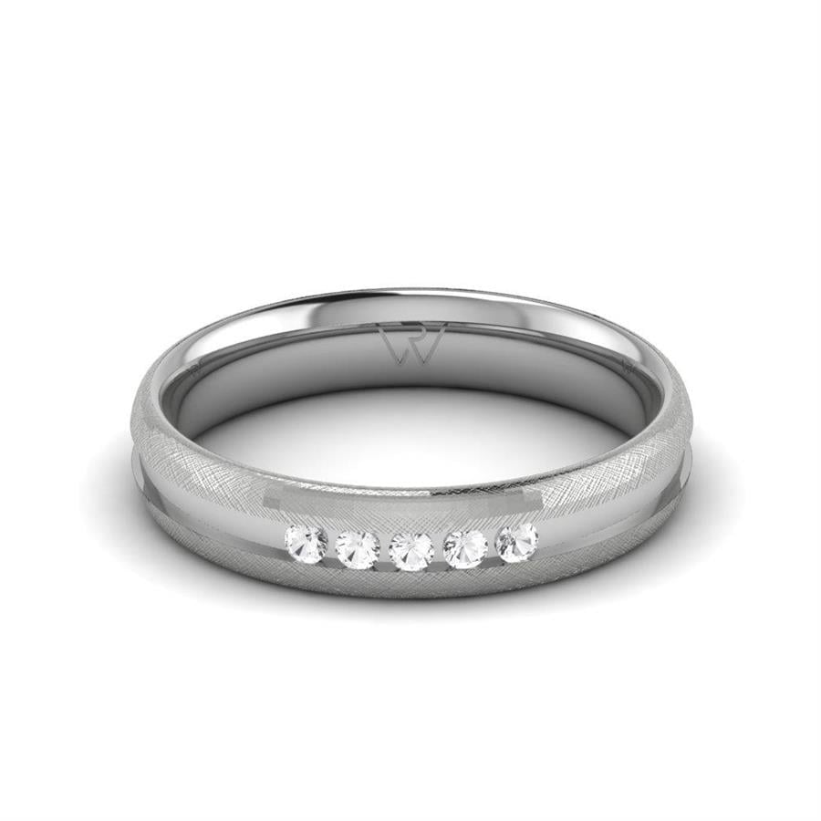 Alliances Couple en Platine Infiniteshine Oxyde de Zirconium
