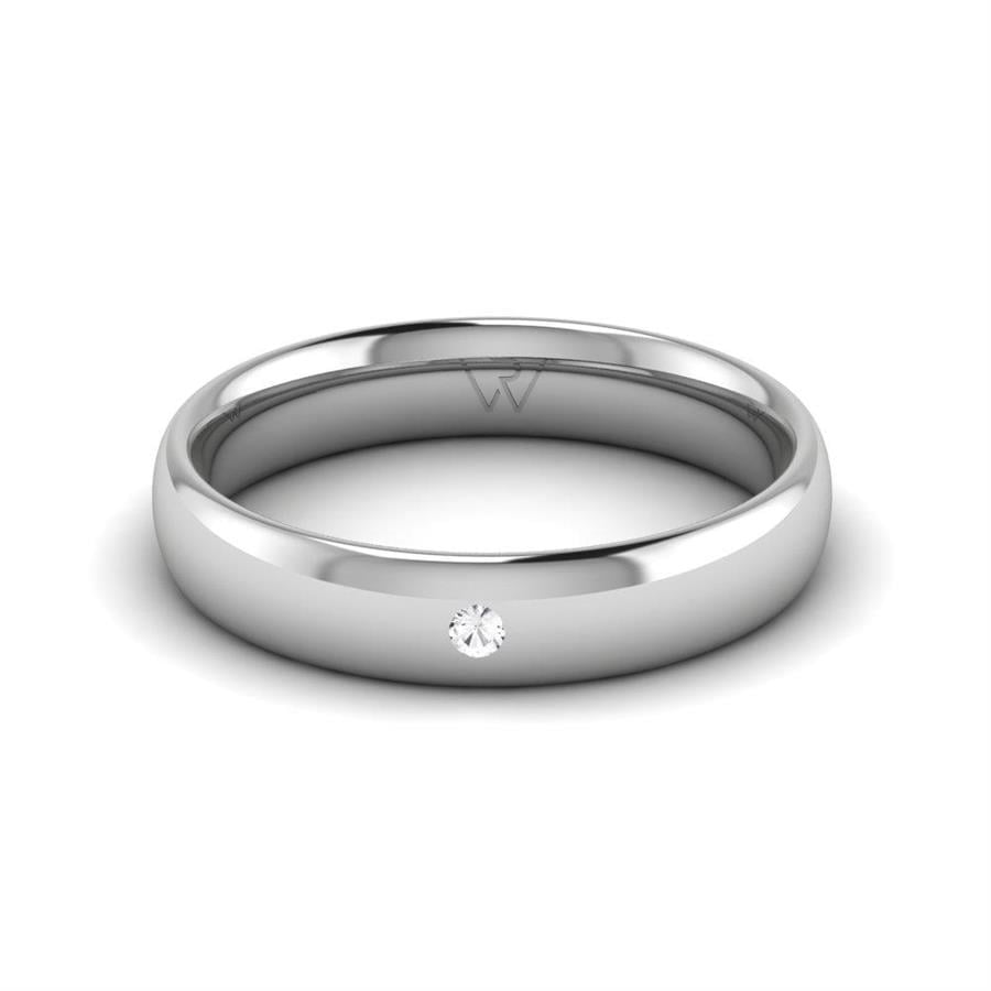 Alliances Couple en Platine JoyfulBands Oxyde de Zirconium