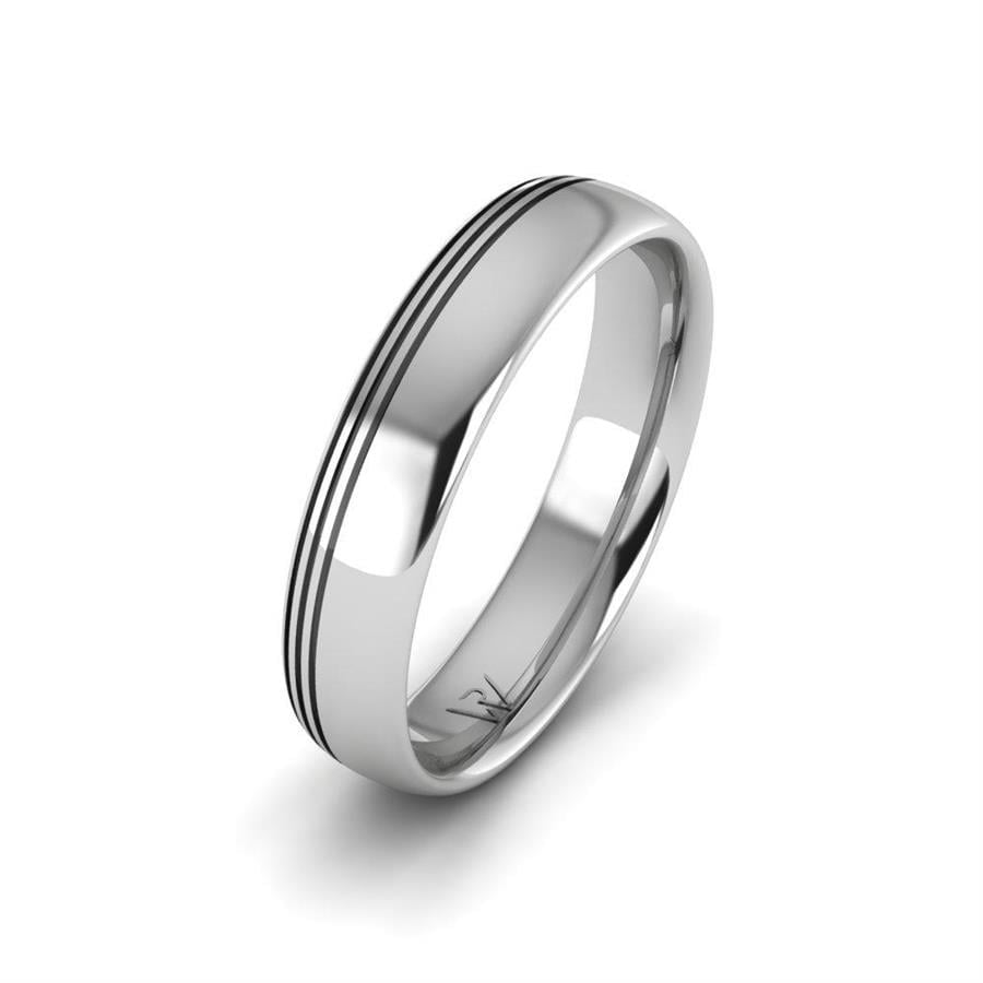 Alliances Couple en Platine LoveRadiance Oxyde de Zirconium