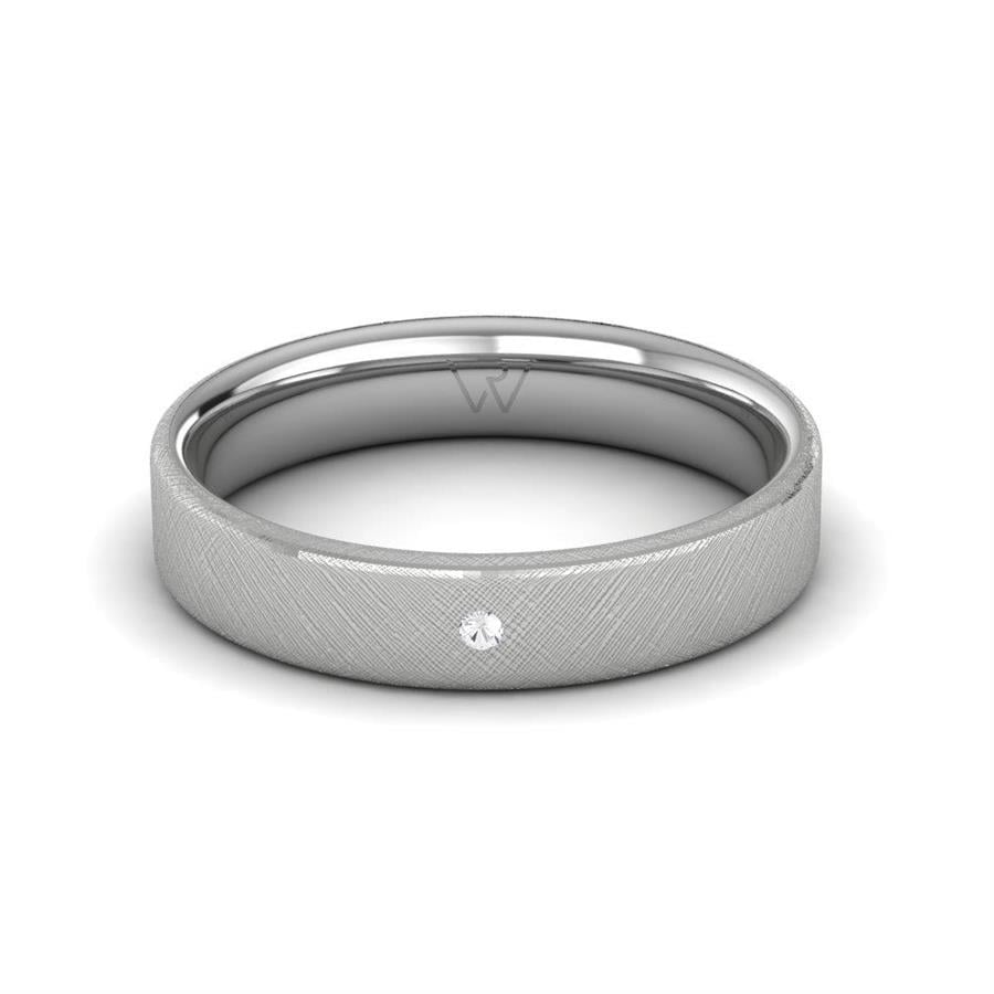 Alliances Couple en Platine Symphonyspark Oxyde de Zirconium