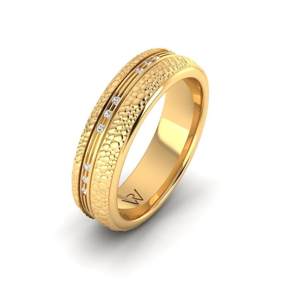 Alliances en Argent Plaqué Or jaune couple Boa