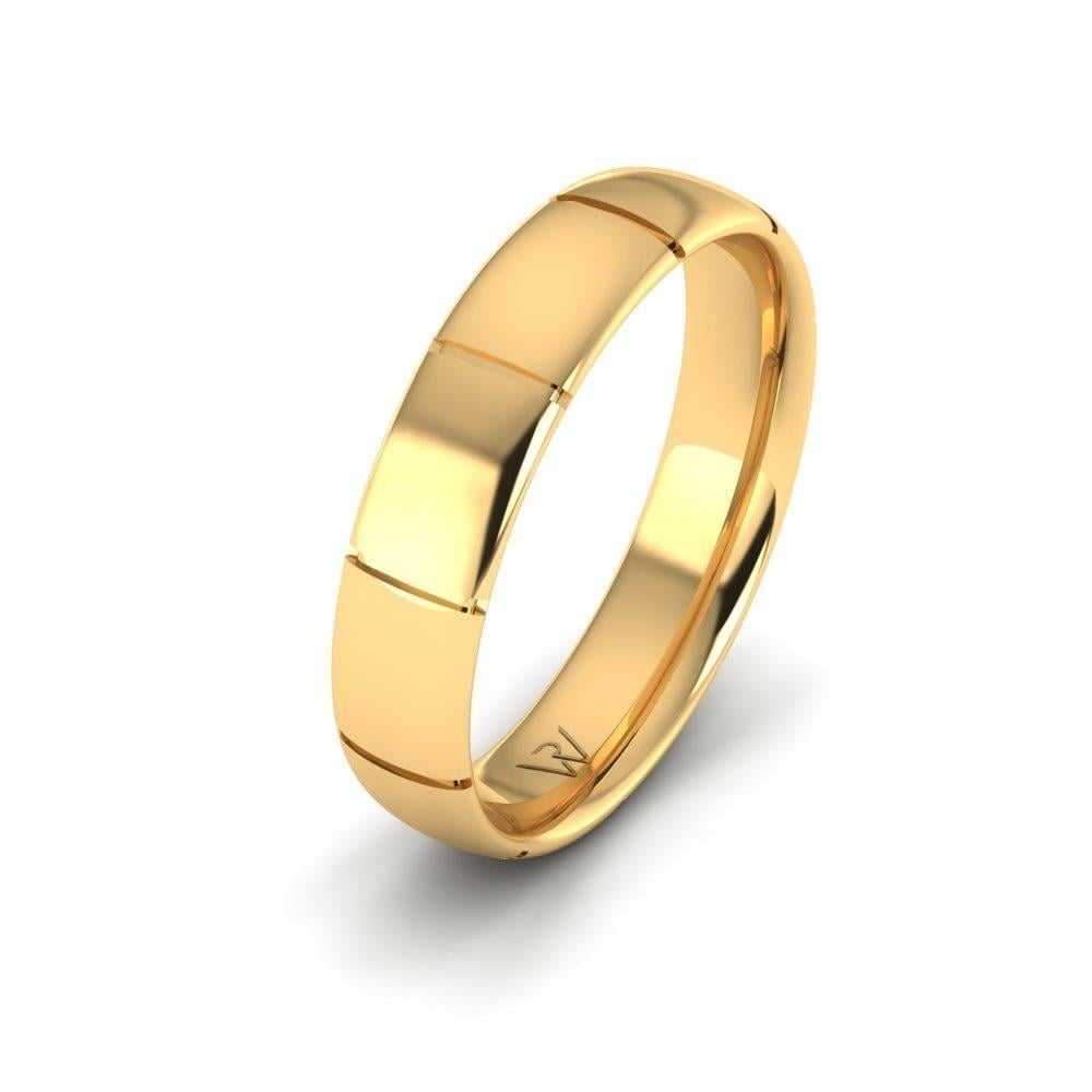 Alliances en Argent Plaqué Or jaune couple Sacredrings Oxyde de Zirconium