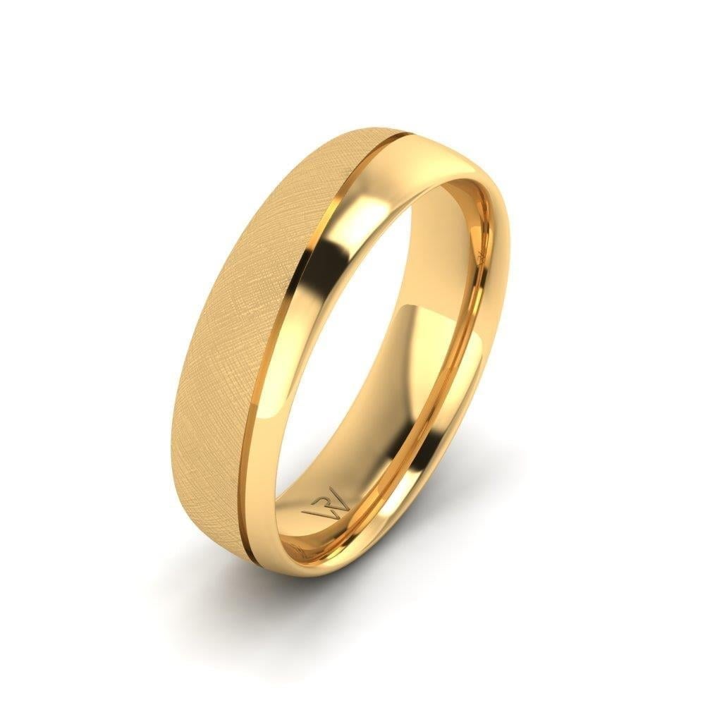 Alliances en Argent Plaqué Or jaune couple Pureaffection Oxyde de Zirconium