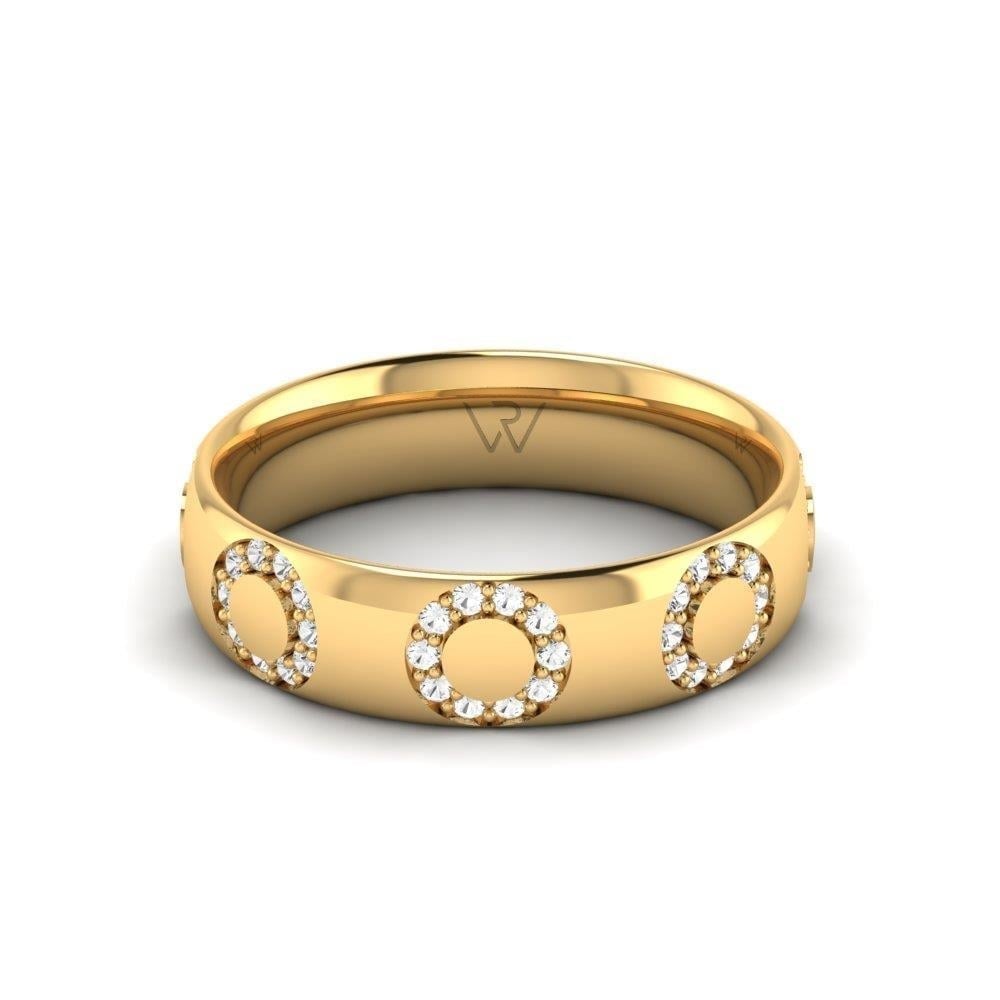 Alliances en Argent Plaqué Or jaune couple Eternitylustre Oxyde de Zirconium