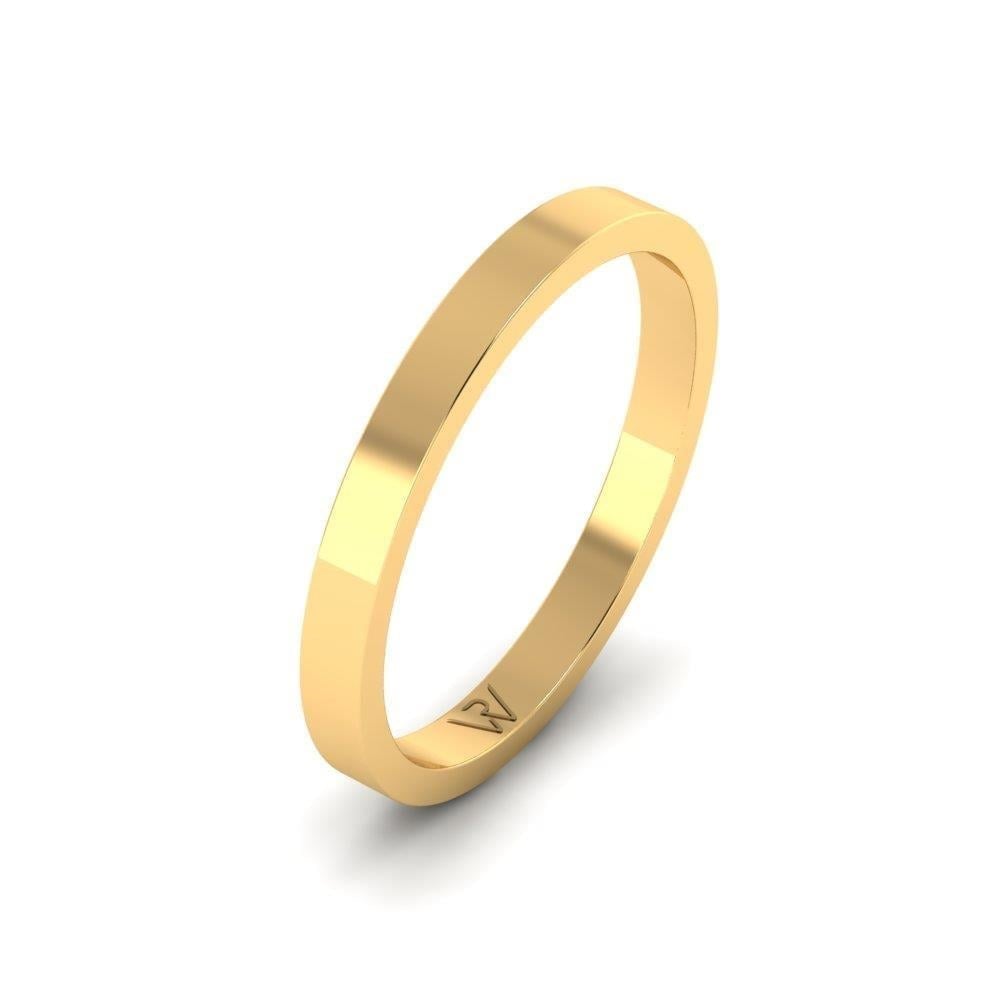 Alliances en Argent Plaqué Or jaune couple Bloomnest Oxyde de Zirconium